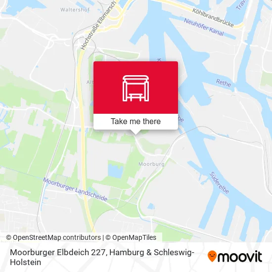Карта Moorburger Elbdeich 227