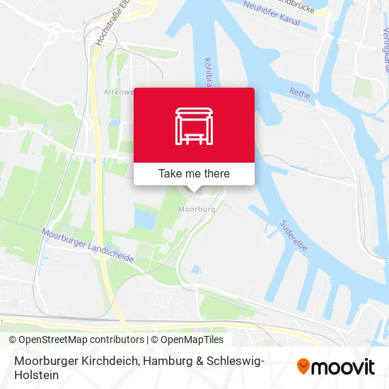 Карта Moorburger Kirchdeich
