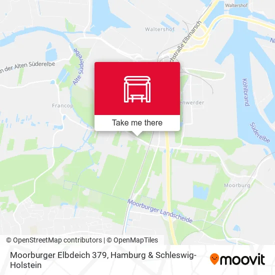 Карта Moorburger Elbdeich 379