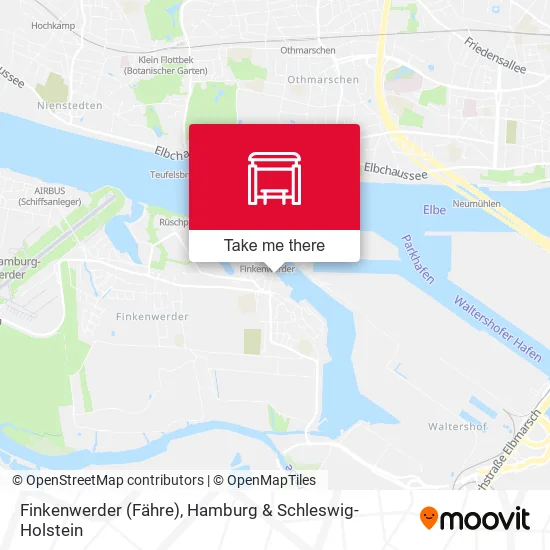 Карта Finkenwerder (Fähre)