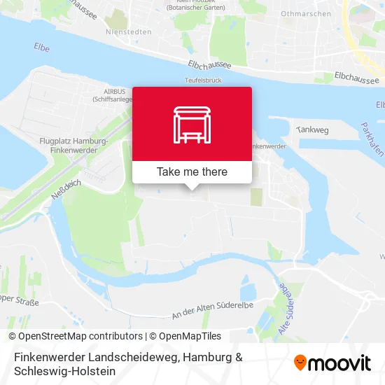 Карта Finkenwerder Landscheideweg