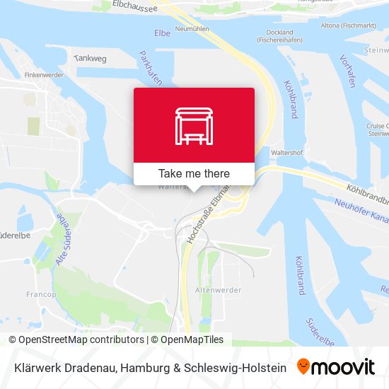 Klärwerk Dradenau map