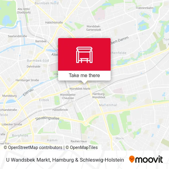 Карта U Wandsbek Markt