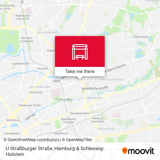 Карта U Straßburger Straße