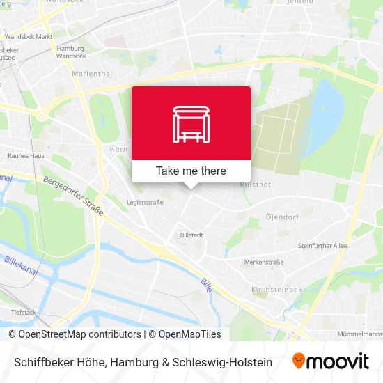 Карта Schiffbeker Höhe