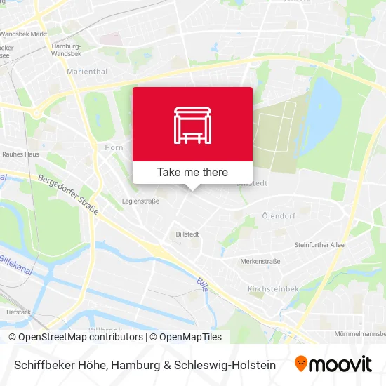 Карта Schiffbeker Höhe