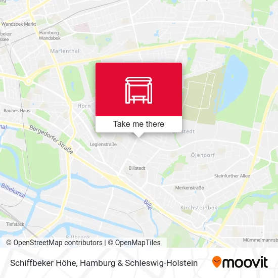 Карта Schiffbeker Höhe