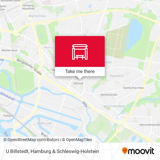 Карта U Billstedt