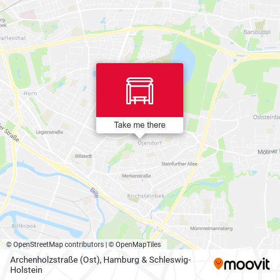 Archenholzstraße (Ost) map
