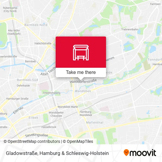 Карта Gladowstraße