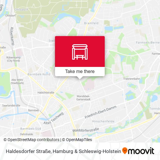 Haldesdorfer Straße map