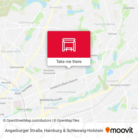Карта Angerburger Straße