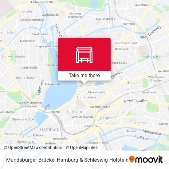 Mundsburger Brücke map