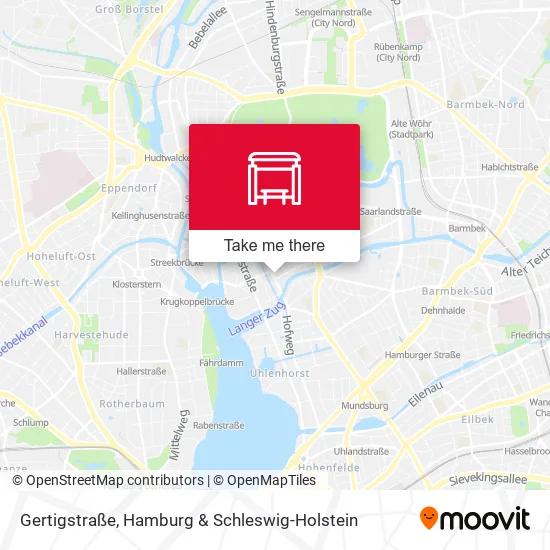 Карта Gertigstraße