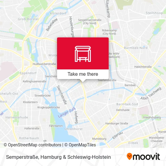 Карта Semperstraße