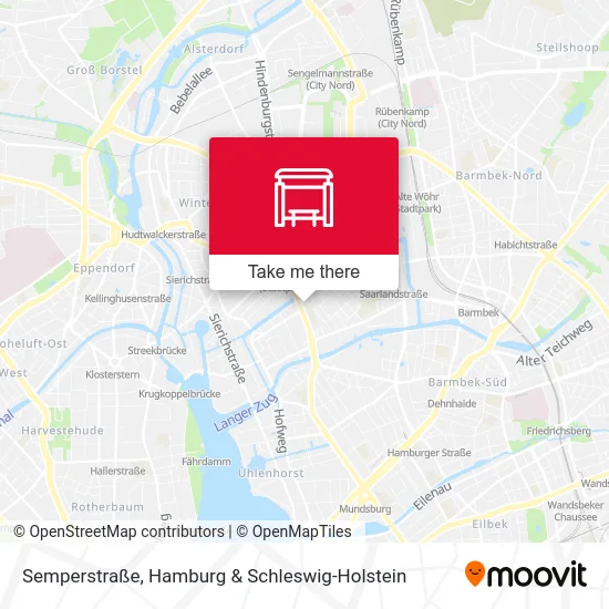 Карта Semperstraße