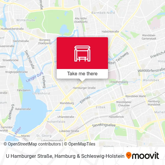 Карта U Hamburger Straße