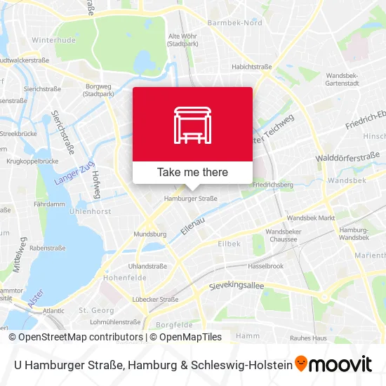Карта U Hamburger Straße