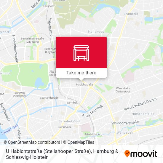 U Habichtstraße (Steilshooper Straße) map