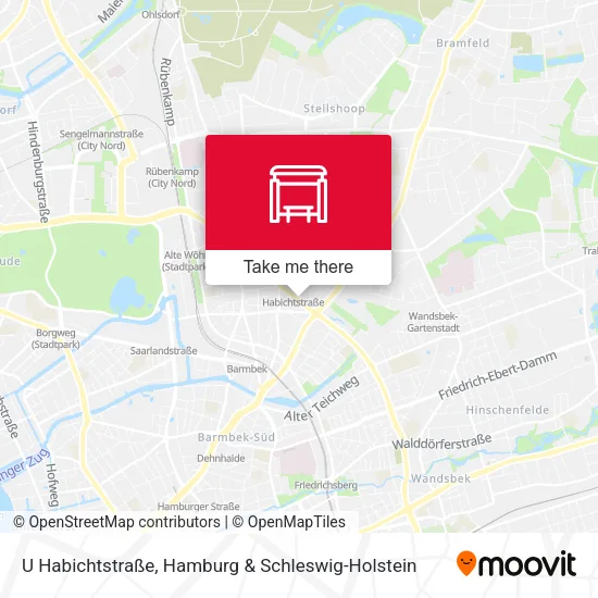 Карта U Habichtstraße