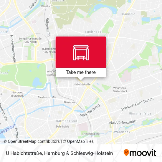 Карта U Habichtstraße