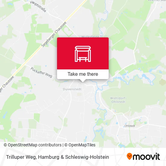 Карта Trilluper Weg