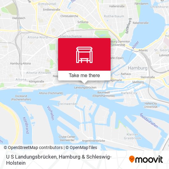 U S Landungsbrücken map