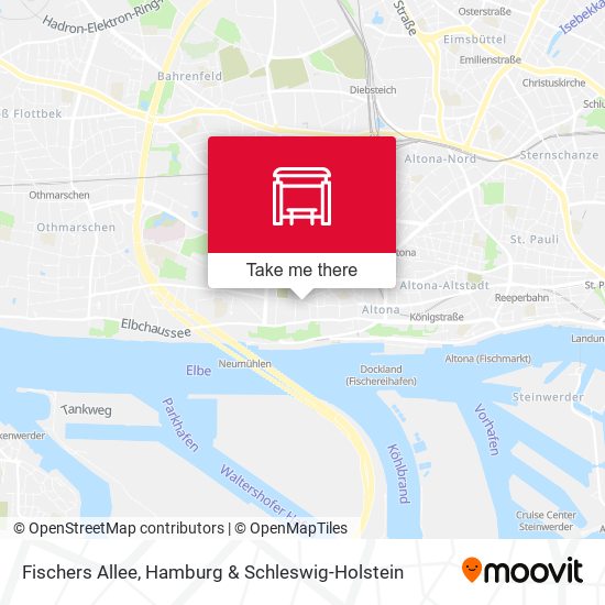 Fischers Allee map