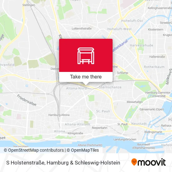Карта S Holstenstraße