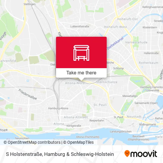 Карта S Holstenstraße