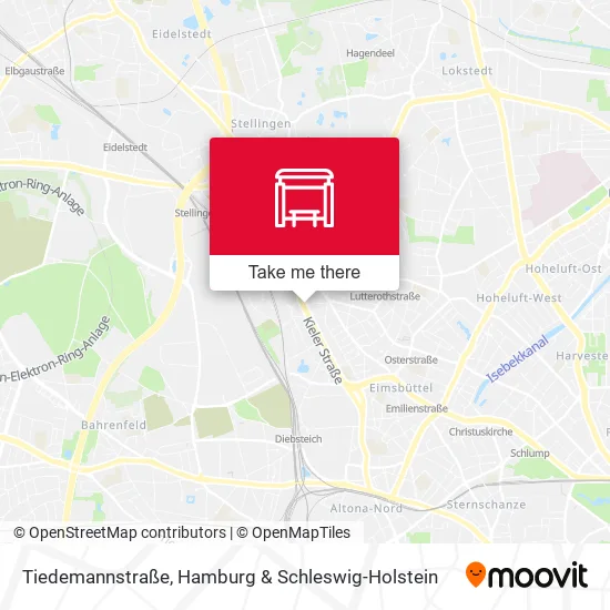 Карта Tiedemannstraße