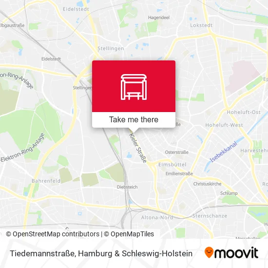 Карта Tiedemannstraße