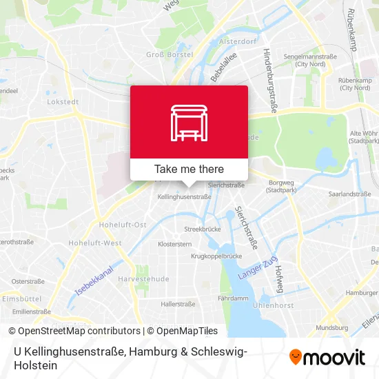 Карта U Kellinghusenstraße