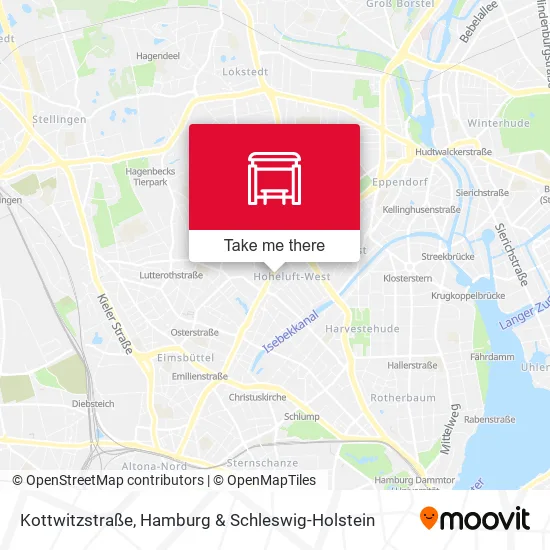 Карта Kottwitzstraße