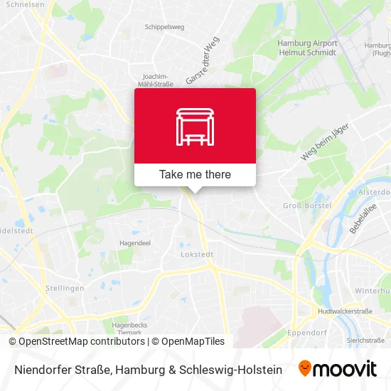 Карта Niendorfer Straße