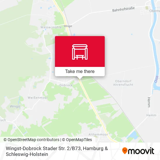 Карта Wingst-Dobrock Stader Str. 2 / B73