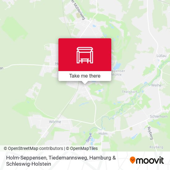 Holm-Seppensen, Tiedemannsweg map