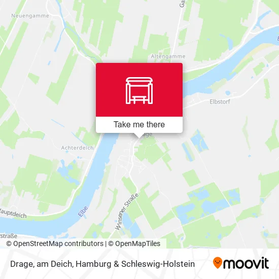 Карта Drage, am Deich