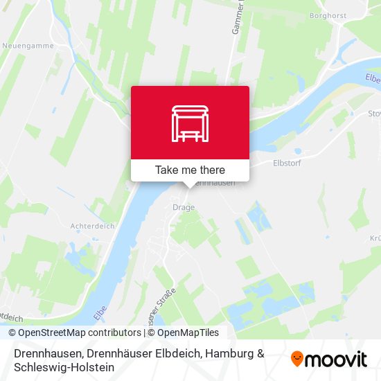 Drennhausen, Drennhäuser Elbdeich map