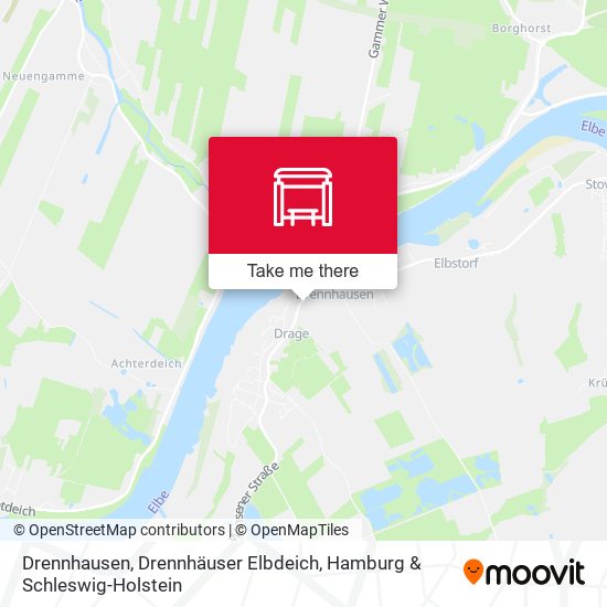 Drennhausen, Drennhäuser Elbdeich map