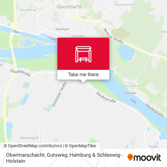 Карта Obermarschacht, Gutsweg