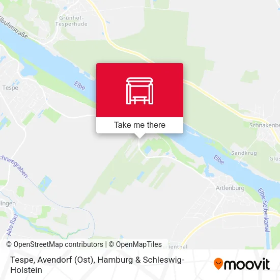 Карта Tespe, Avendorf (Ost)