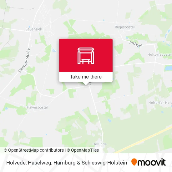 Карта Holvede, Haselweg