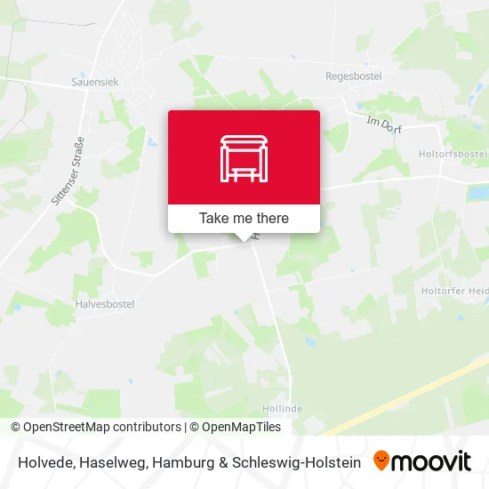 Карта Holvede, Haselweg