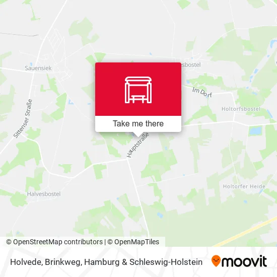 Карта Holvede, Brinkweg