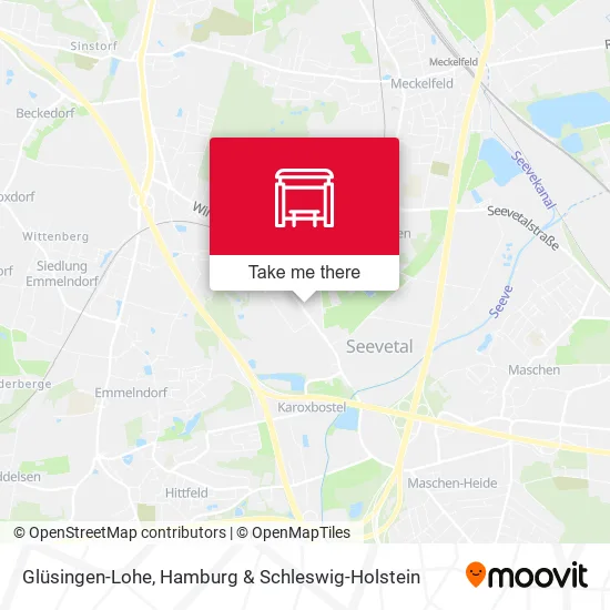 Карта Glüsingen-Lohe