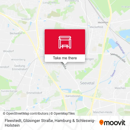 Карта Fleestedt, Glüsinger Straße