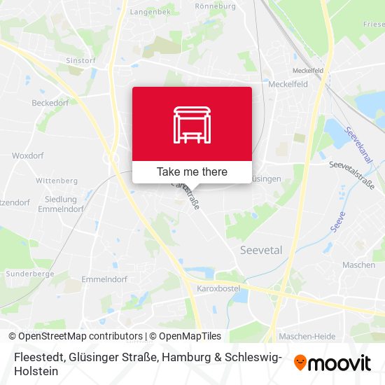 Fleestedt, Glüsinger Straße map