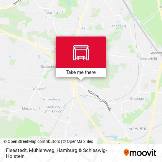 Fleestedt, Mühlenweg map