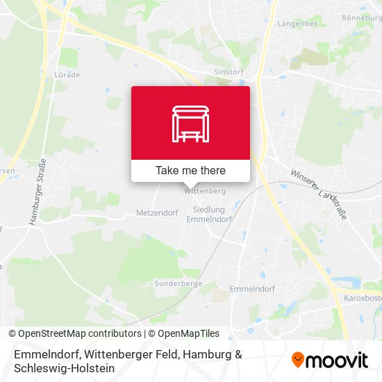 Emmelndorf, Wittenberger Feld map